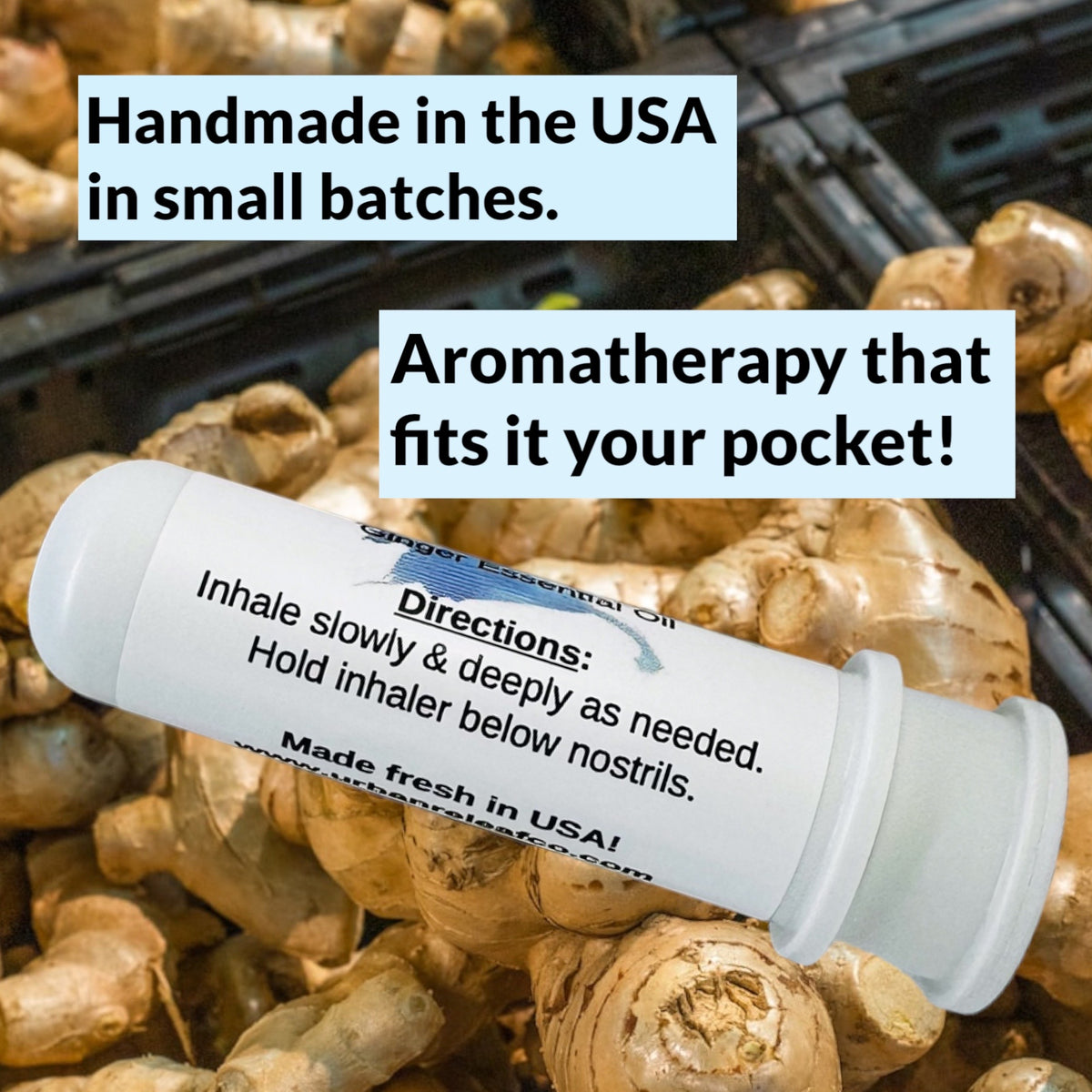 Ginger Aromatherapy Inhaler Urban ReLeaf