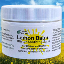 Load image into Gallery viewer, Lemon Balm Blister Soothing Salve