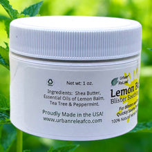 Load image into Gallery viewer, Lemon Balm Blister Soothing Salve