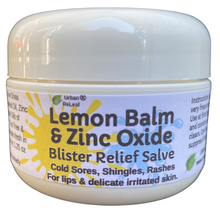 Load image into Gallery viewer, Lemon Balm &amp; Zinc Oxide Blister Relief Salve