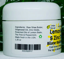 Load image into Gallery viewer, Lemon Balm & Zinc Oxide Blister Relief Salve