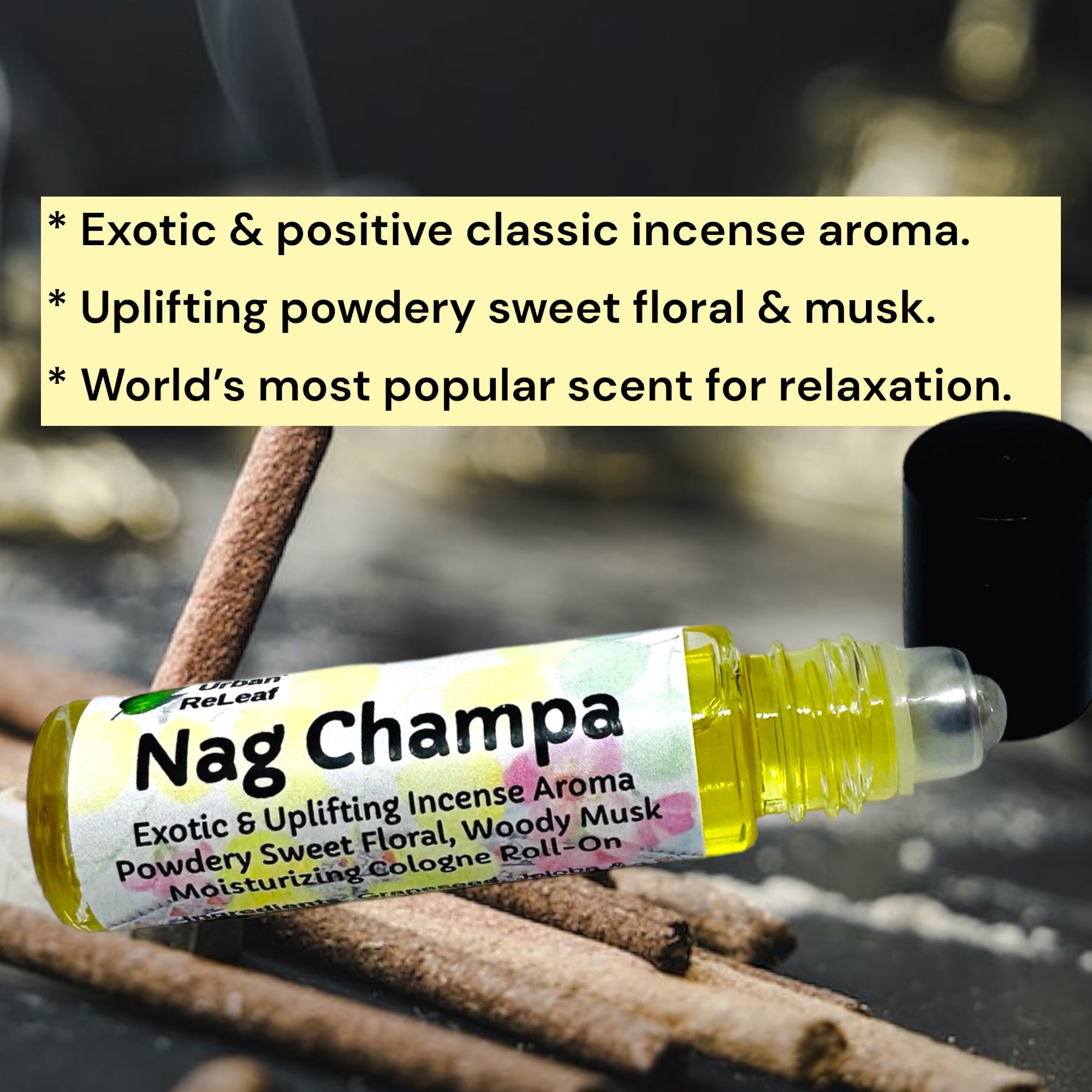 Nag Champa Cologne Oil Roll-On – Urban ReLeaf