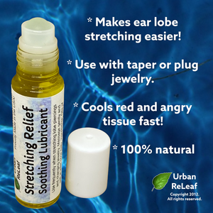 Ear Lobe Stretching Relief Soothing Lubricant