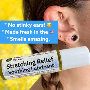 Ear Lobe Stretching Relief Soothing Lubricant