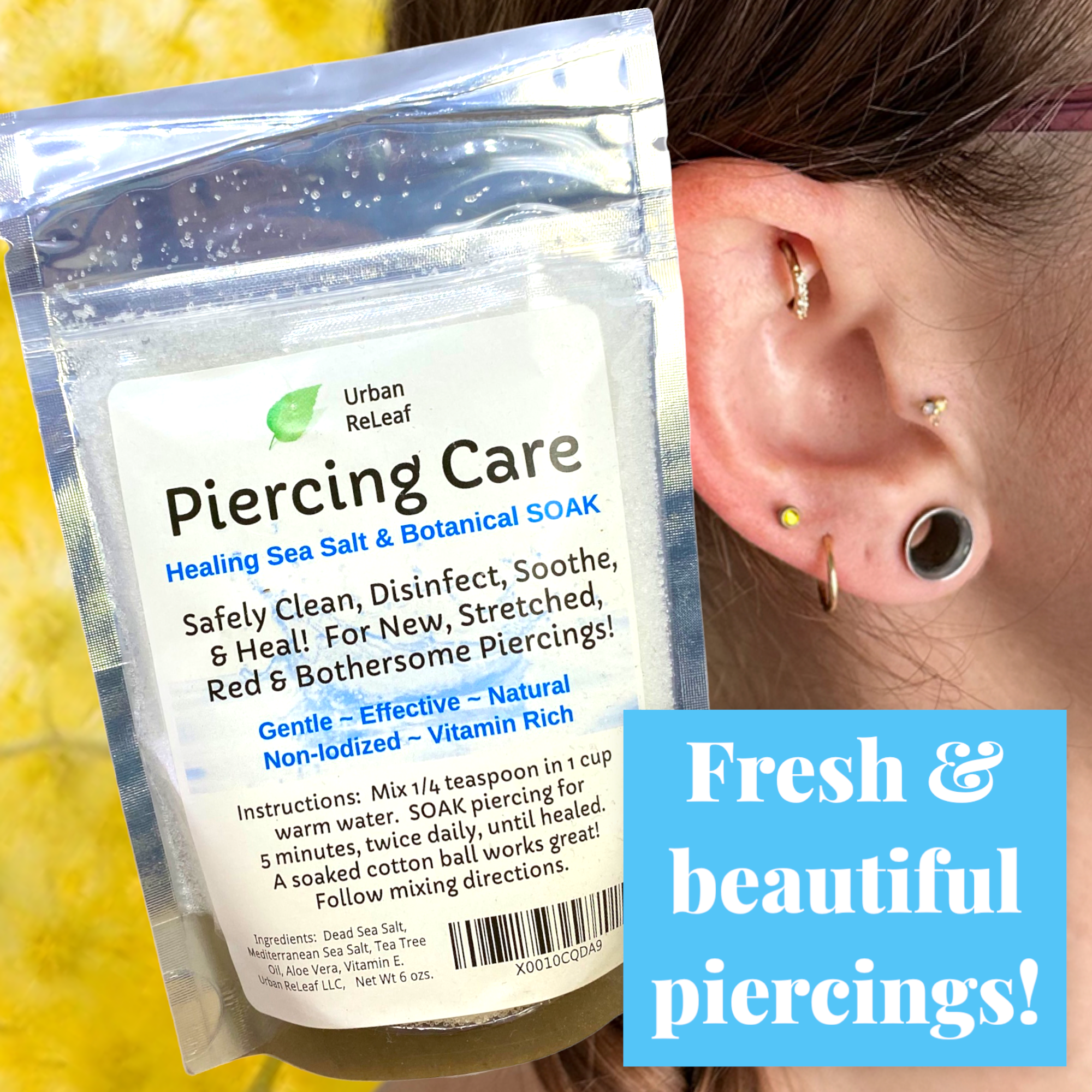 Salt water soak hotsell for belly button piercing