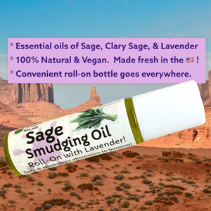 Sage Smudging Oil Roll-On with Lavender